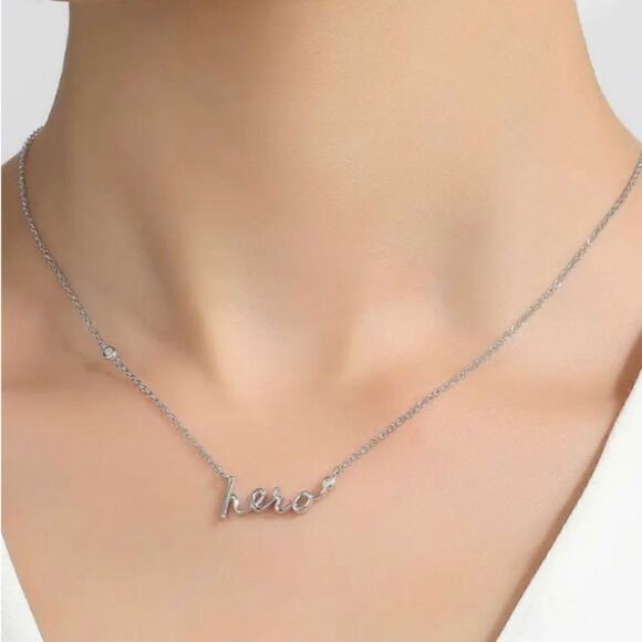 HERO SIMULATED Diamond Necklace - Picture 2 of 2